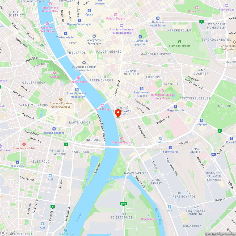 Indokolatlan piros lámpa a Soroksári úton bejelentés helye