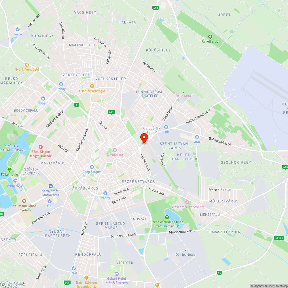 Balesetveszélyes csatornanyílás bejelentés helye