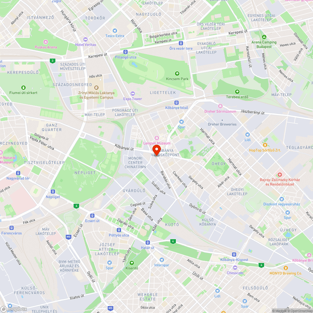 összefirkált megálló bejelentés helye