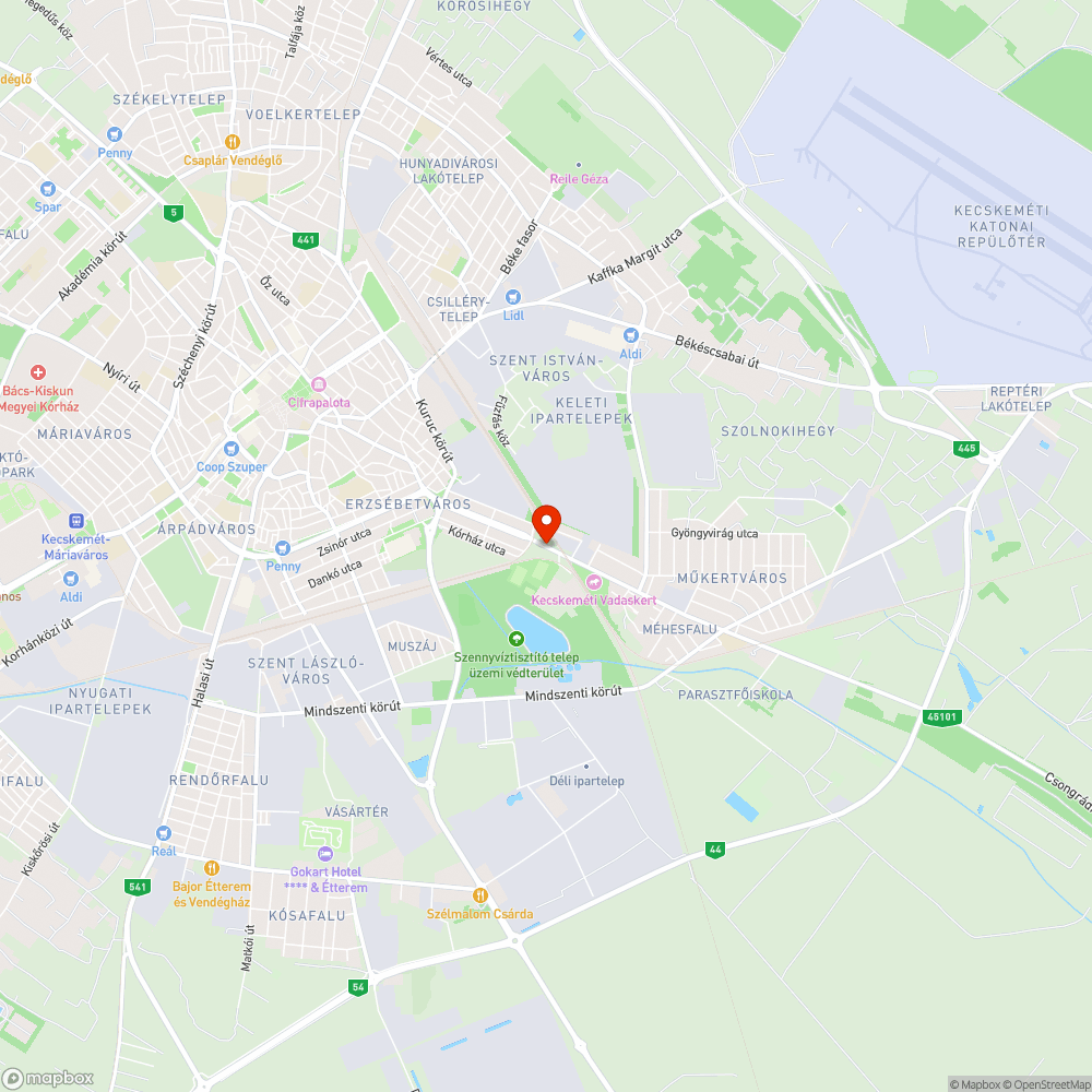 Kátyúsor a Műkertvárosban bejelentés helye