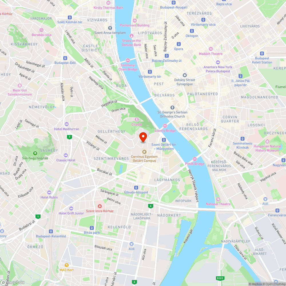 Kelenhegyi úti kátyú - kerékpárra veszélyes bejelentés helye
