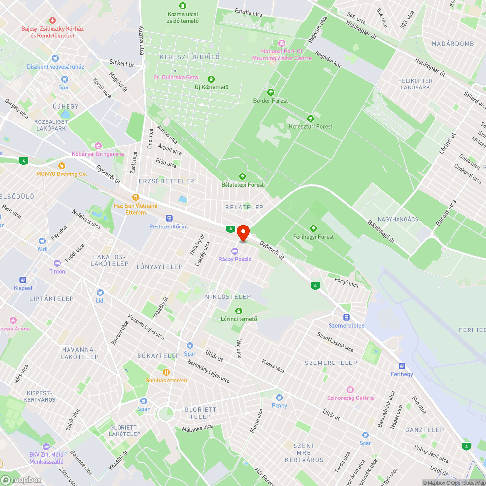 szemét lerakása közterületen, ürítetlen szemetes bejelentés helye