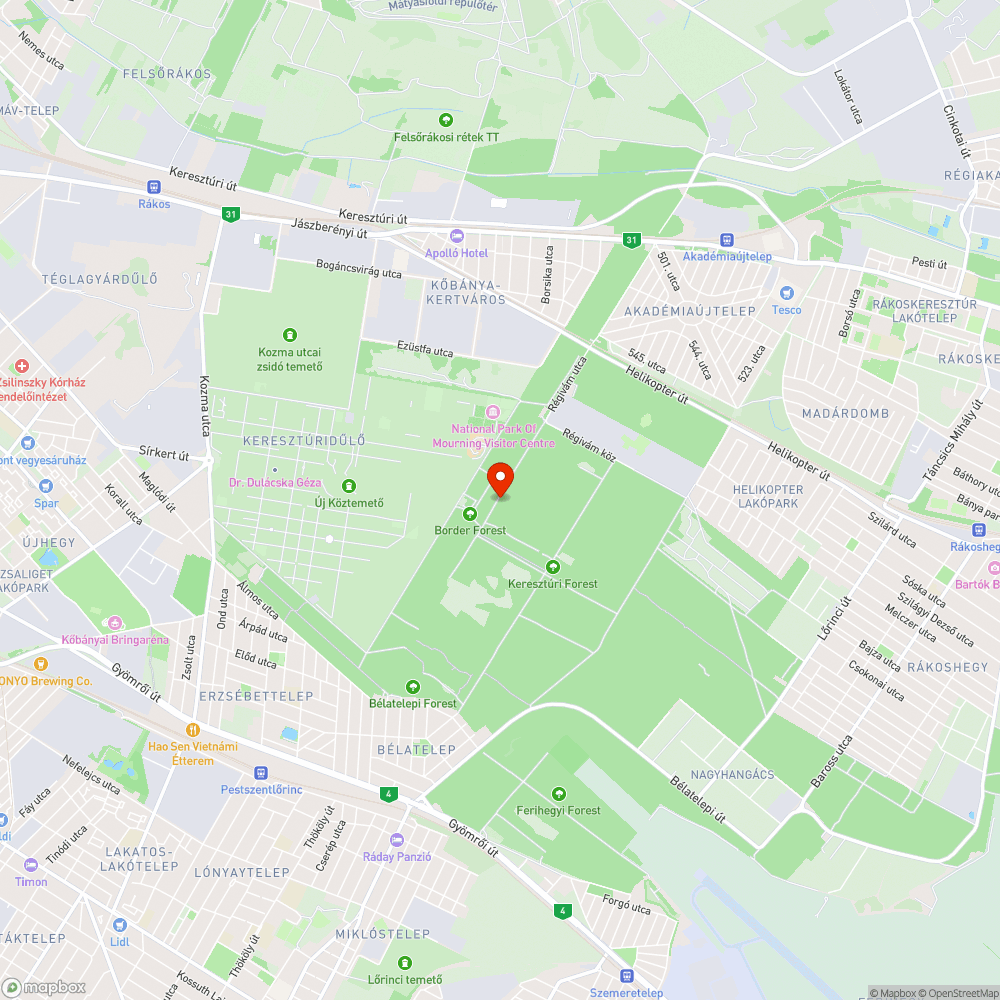erdei bringaút bejelentés helye