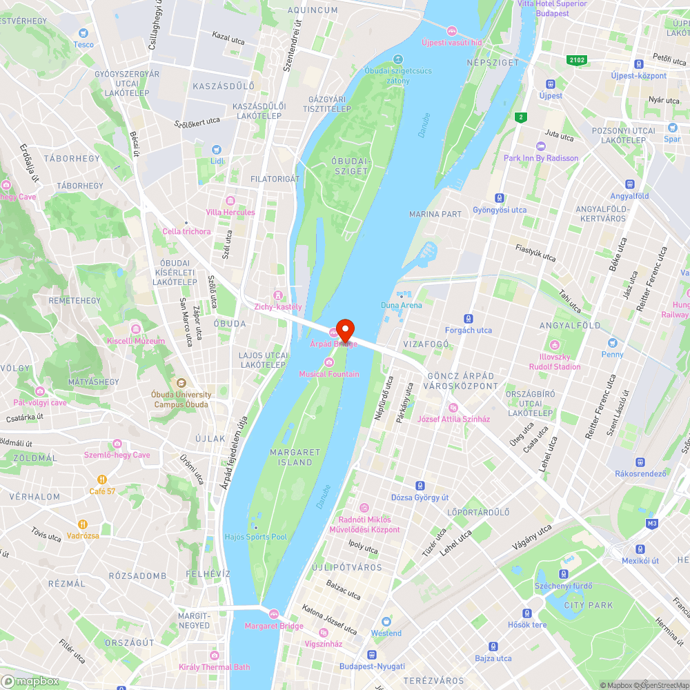 Margit-szigeti játszótér bejelentés helye