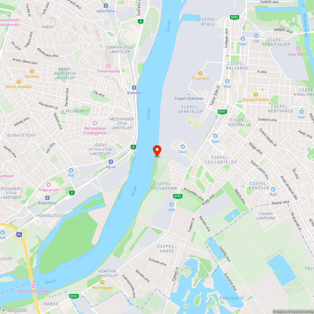 Dunaparti Szemétdomb bejelentés helye