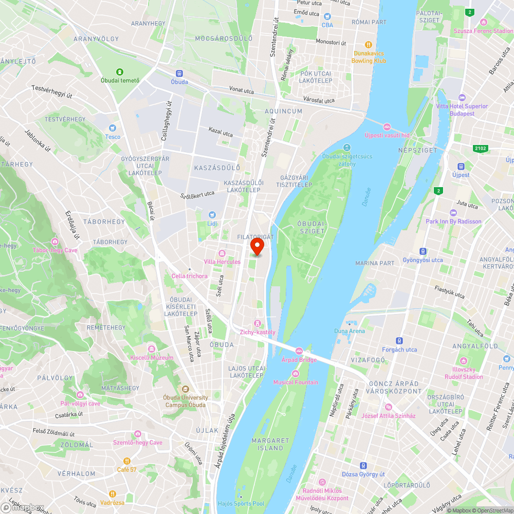 Kátyú a Folyamőr utcában bejelentés helye
