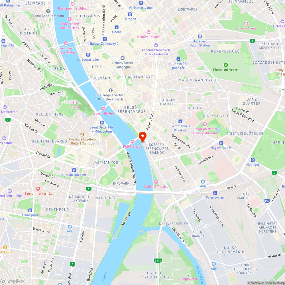 Leesett Szemetes - Boráros Tér H bejelentés helye