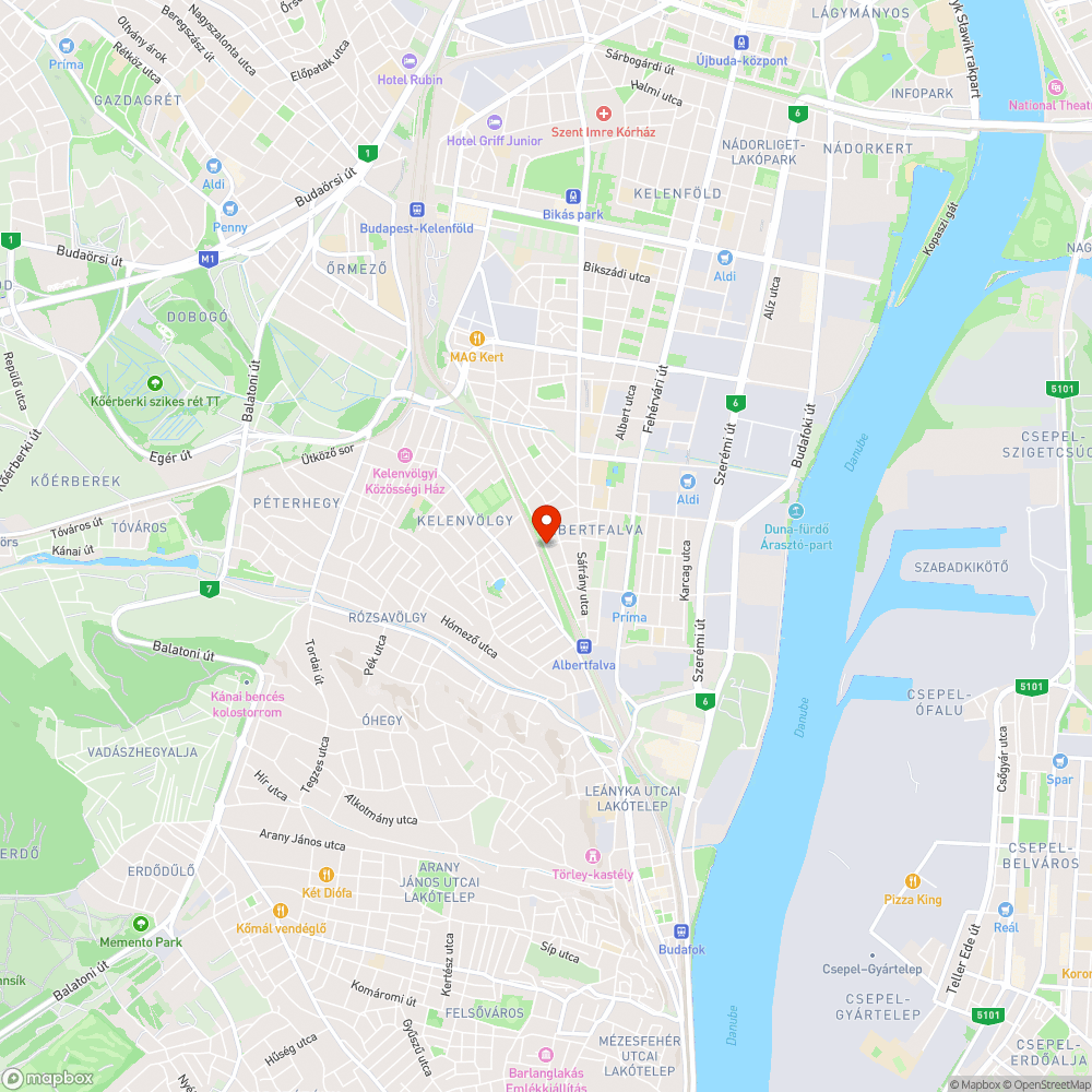 Takarítatlan aluljáró bejelentés helye
