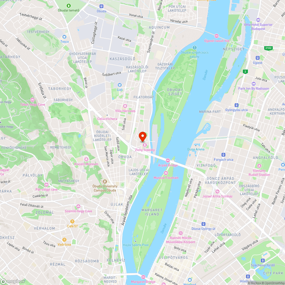 Kátyútenger Óbuda főterén bejelentés helye