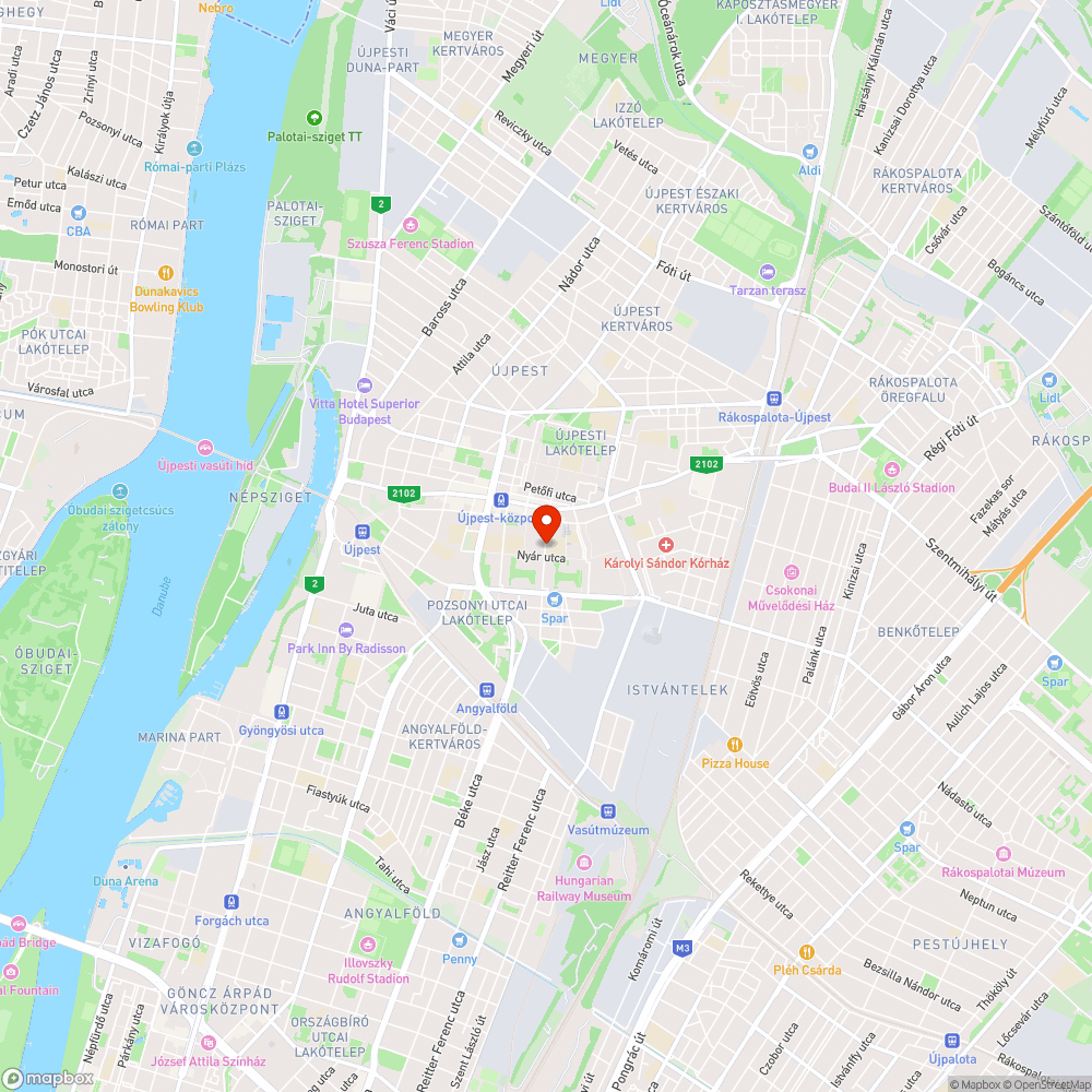 Parkoló autók okozta útszűkület bejelentés helye