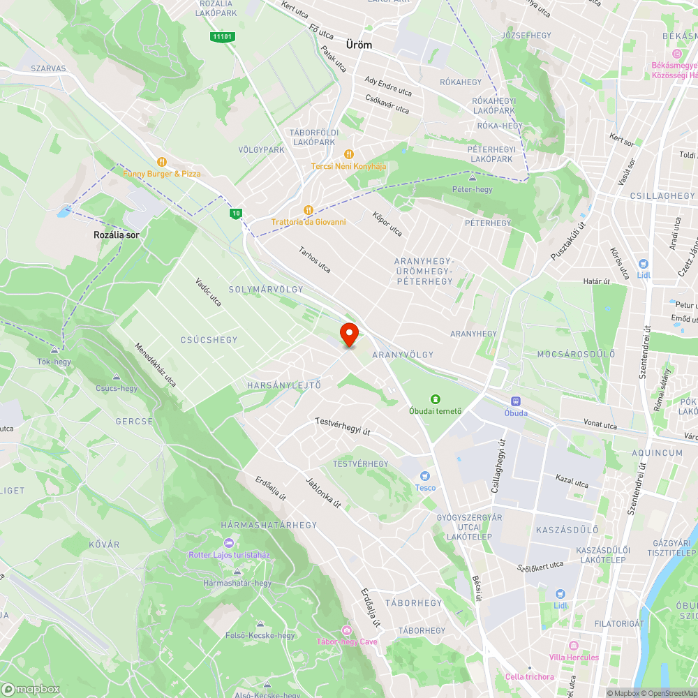 Veszélyesen megsüllyedt aszfalt a kereszteződésben bejelentés helye