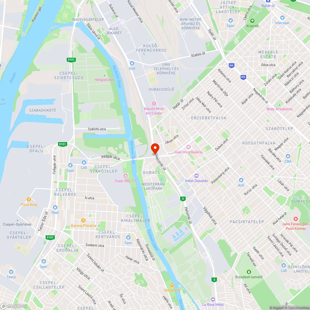 Hiányzó Fényterelők - Helsinki út-Topánka bejelentés helye