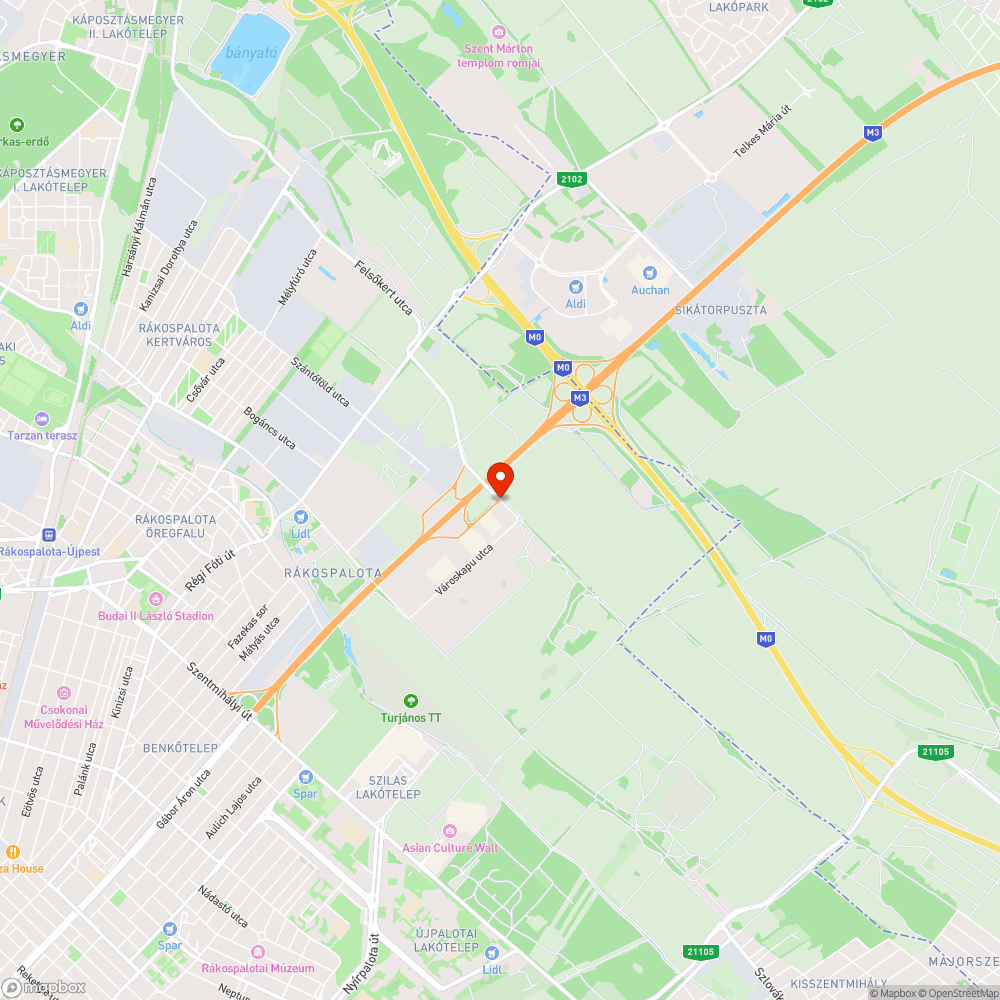 Hiányzó táblák az M0 fele bejelentés helye