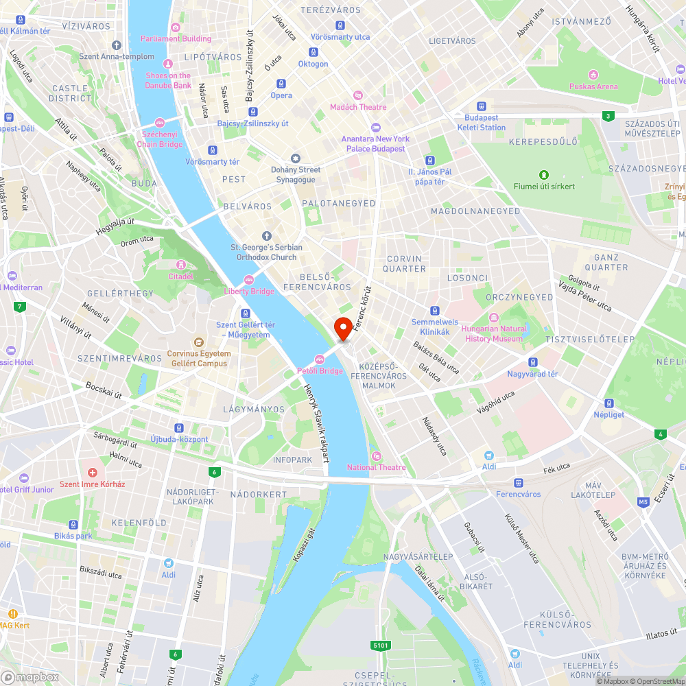 4-6-os Boráros Tér -  Szemetesek bejelentés helye