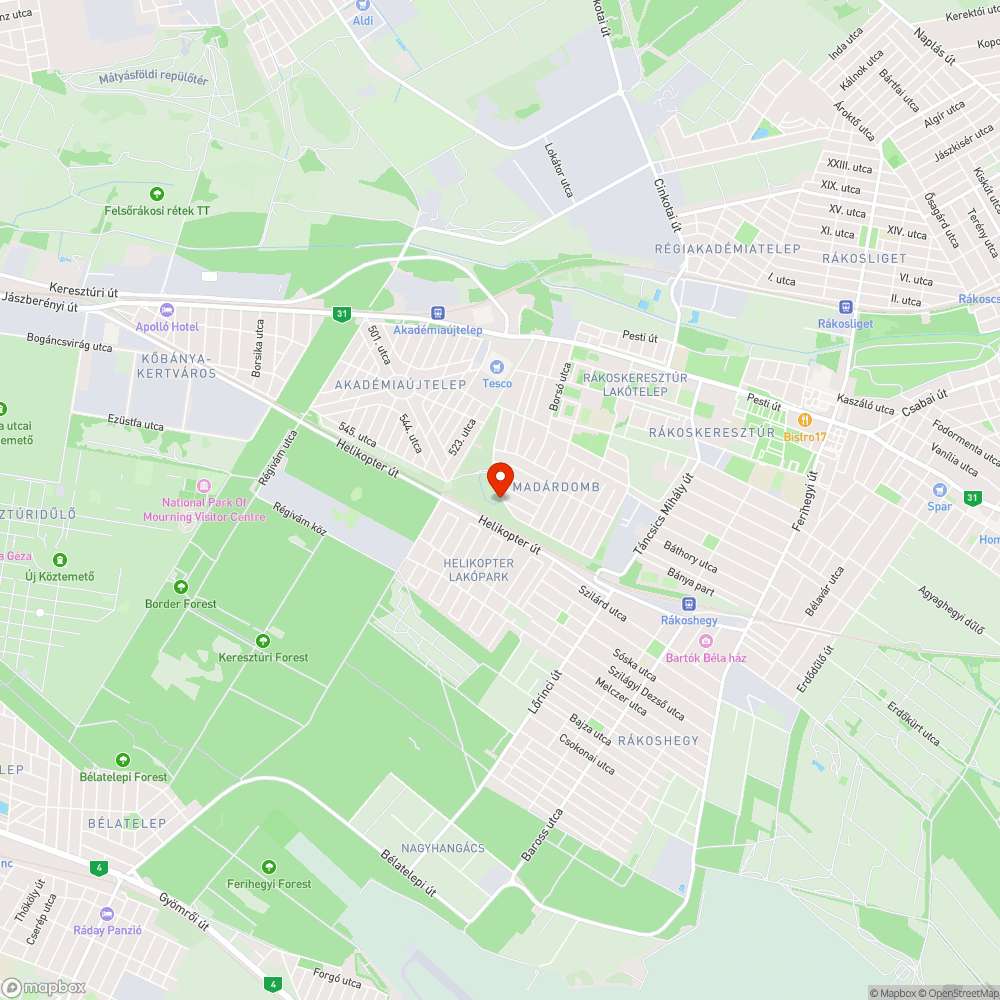 Kültéri fittness park bejelentés helye