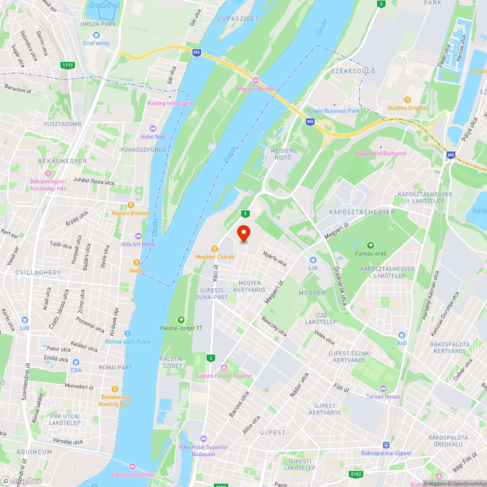 Kihasználatlan parkoló bejelentés helye