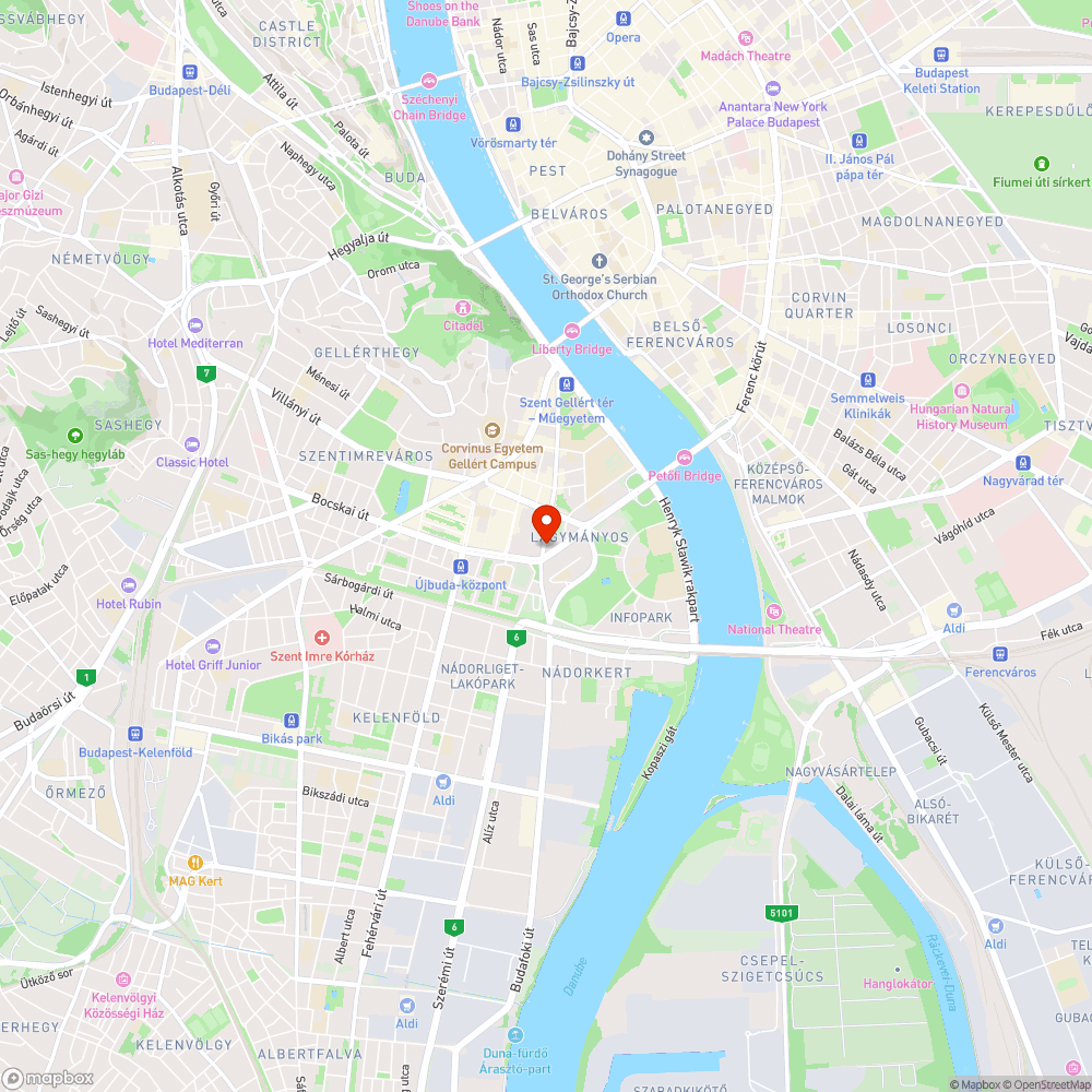 rozsdás oszlop Budafoki út/Irinyi sarkán bejelentés helye