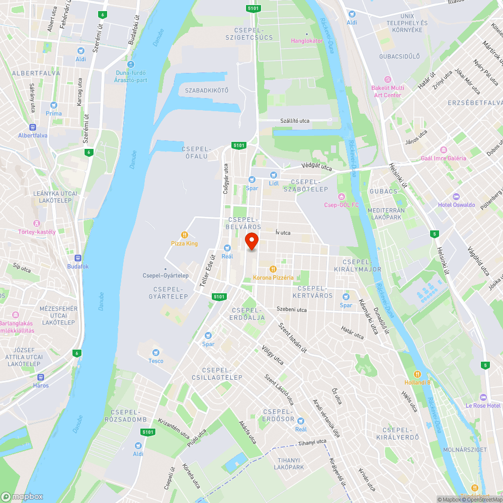 Betonlapostól kiemelt szemetes bejelentés helye