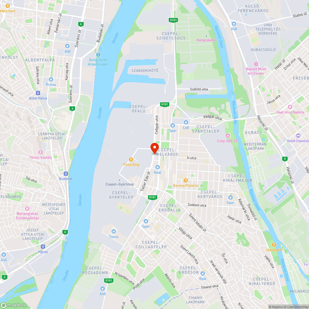 Hulladékgyűjtő sziget - Láng Kálmán utca bejelentés helye