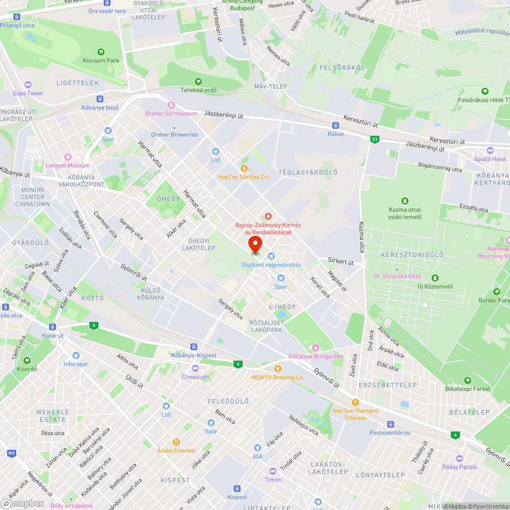 Oszlopcsonk bejelentés helye