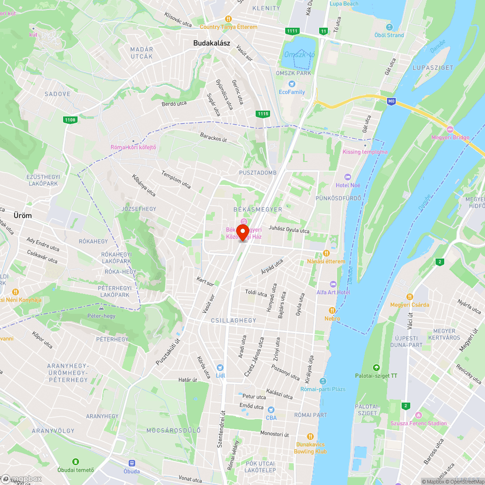 Békásmegyer, Csillaghegy hévátkelő bejelentés helye