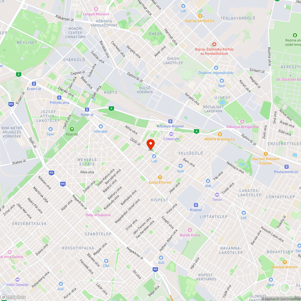 Kijelölt gyalogos átkelőhely tábla nélkül (Kispest, Kossuth tér) bejelentés helye