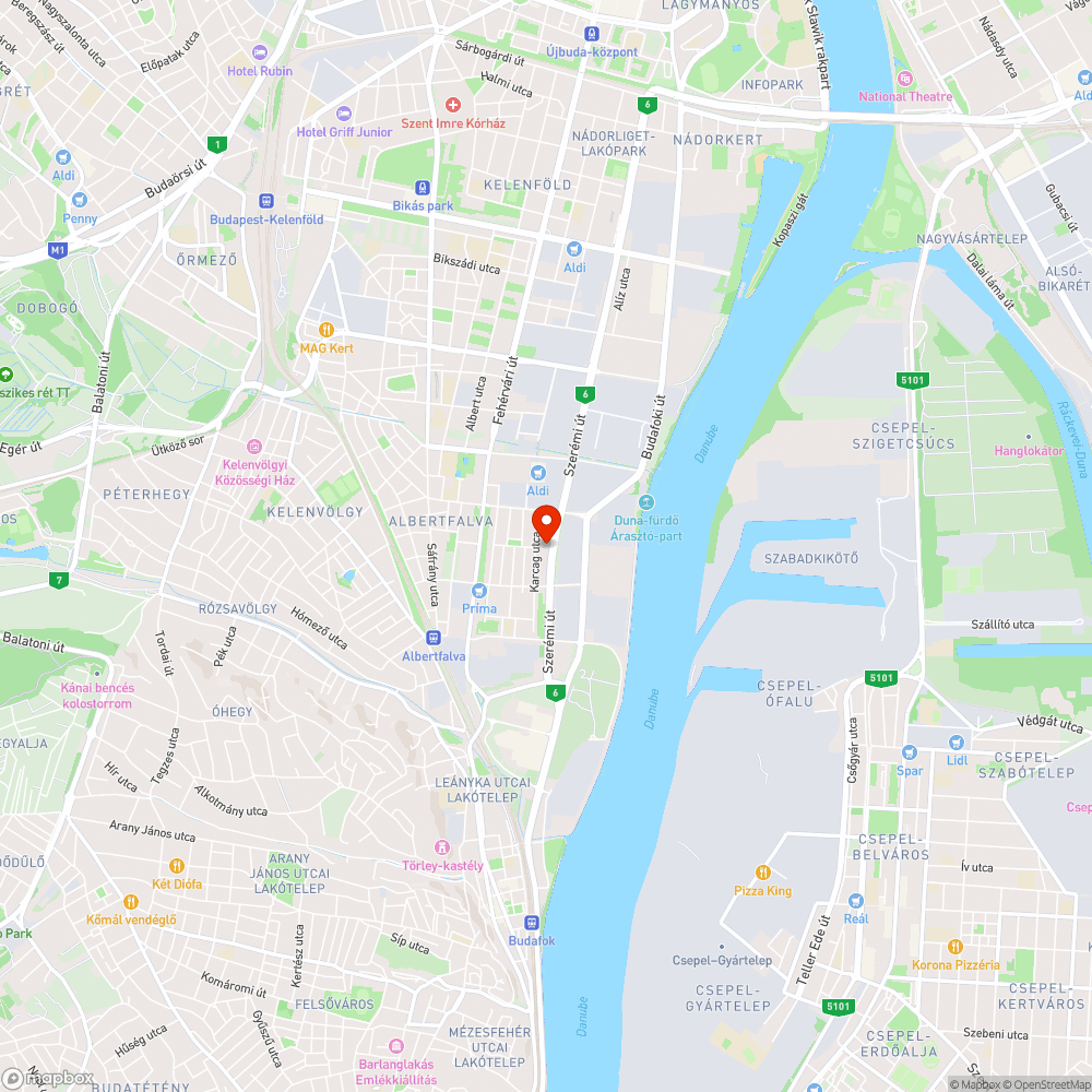 Szerémi - Építész - Karcag - Vegyész utca által határolt terület bejelentés helye