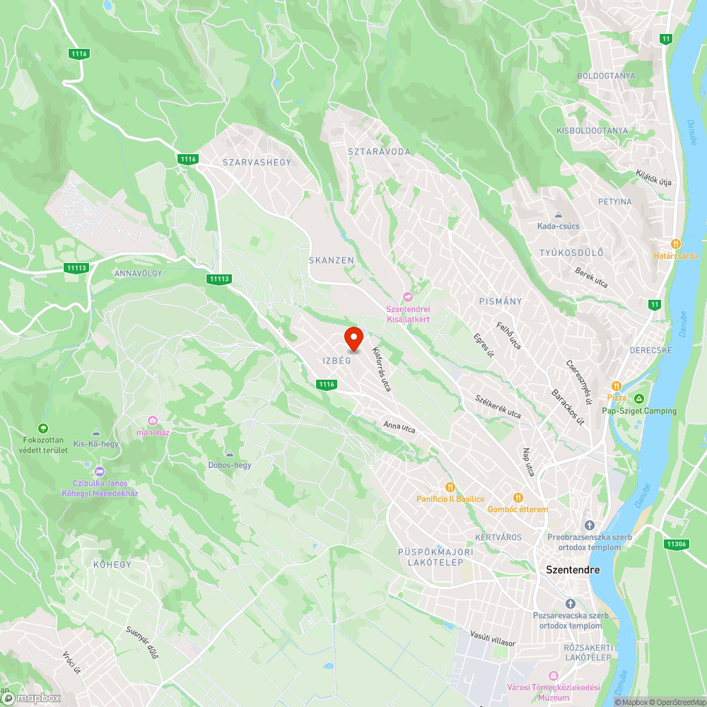 Megrongált játszótéri kerítésszakasz Izbégen bejelentés helye