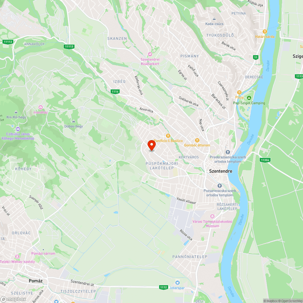 Károly utcai kátyú bejelentés helye