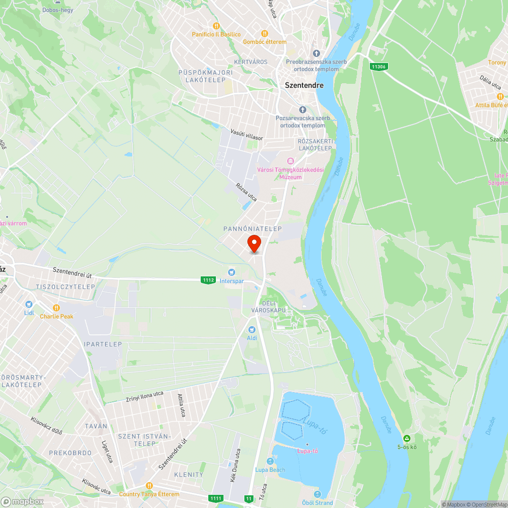 Patak utcai kátyú bejelentés helye