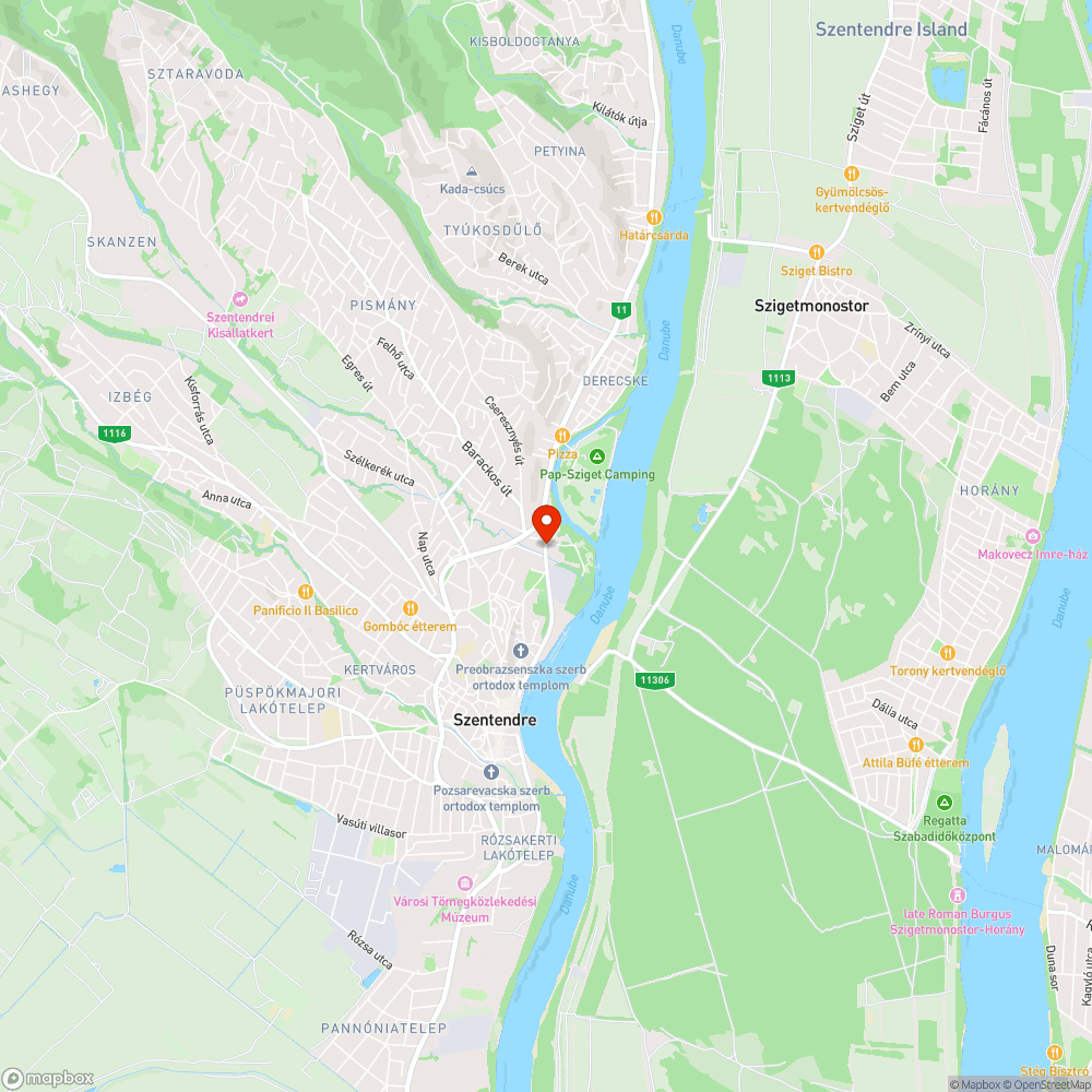 Kerékpárút kitérő - értelmét vesztette bejelentés helye