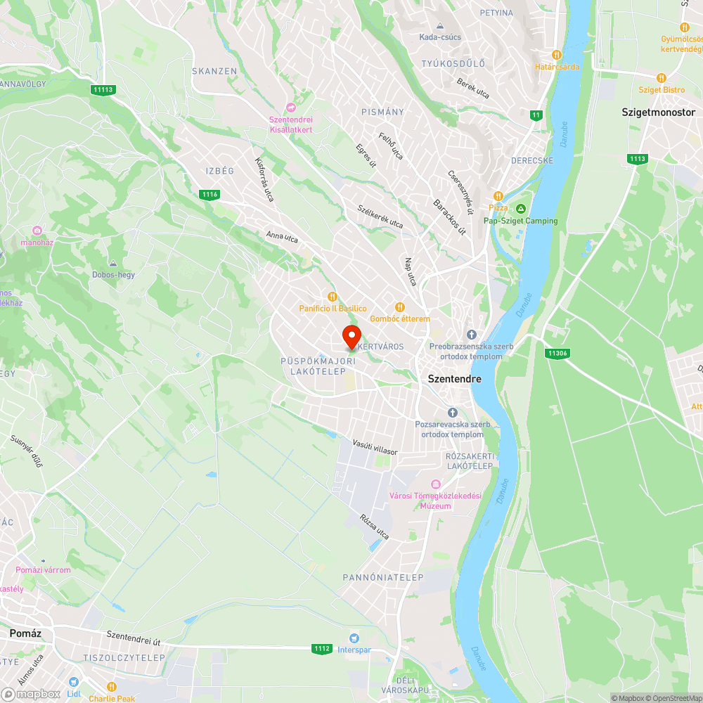 Zöldhulladék a Művész téren bejelentés helye