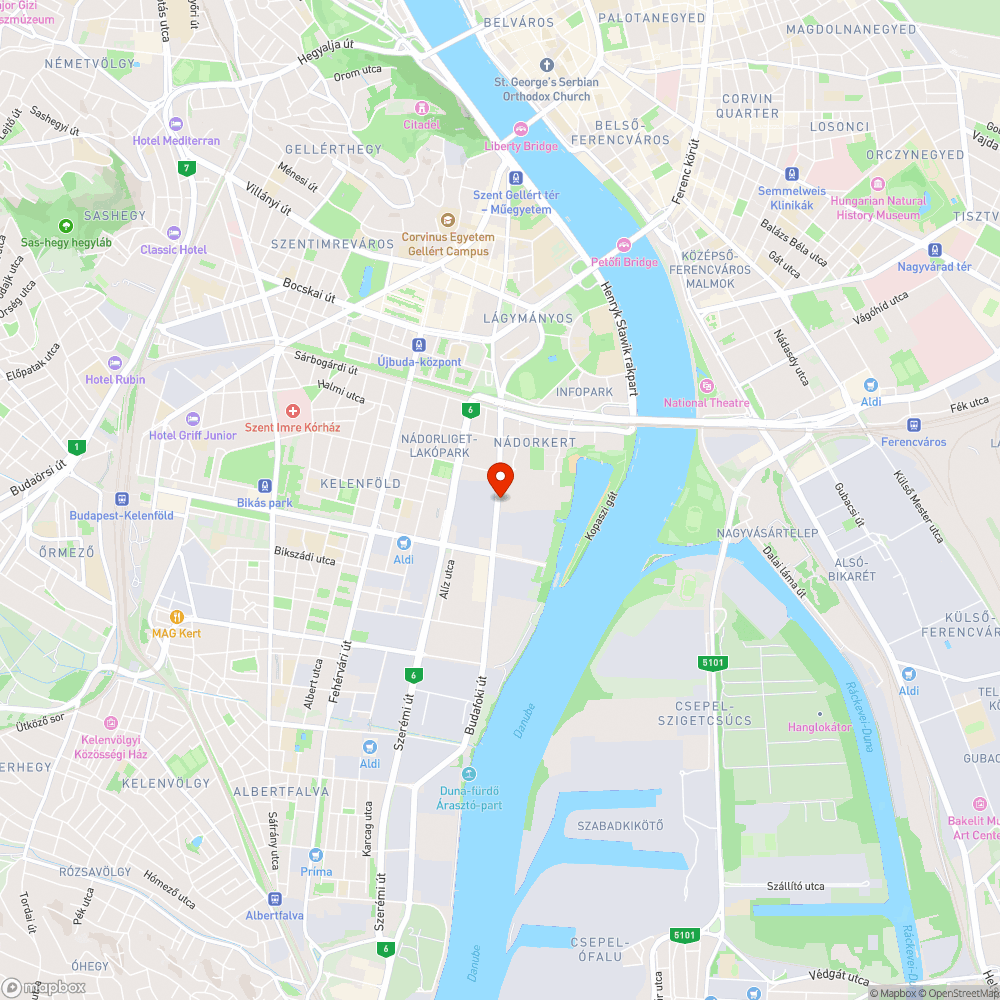 Szemét hegyek a Budafoki úton bejelentés helye