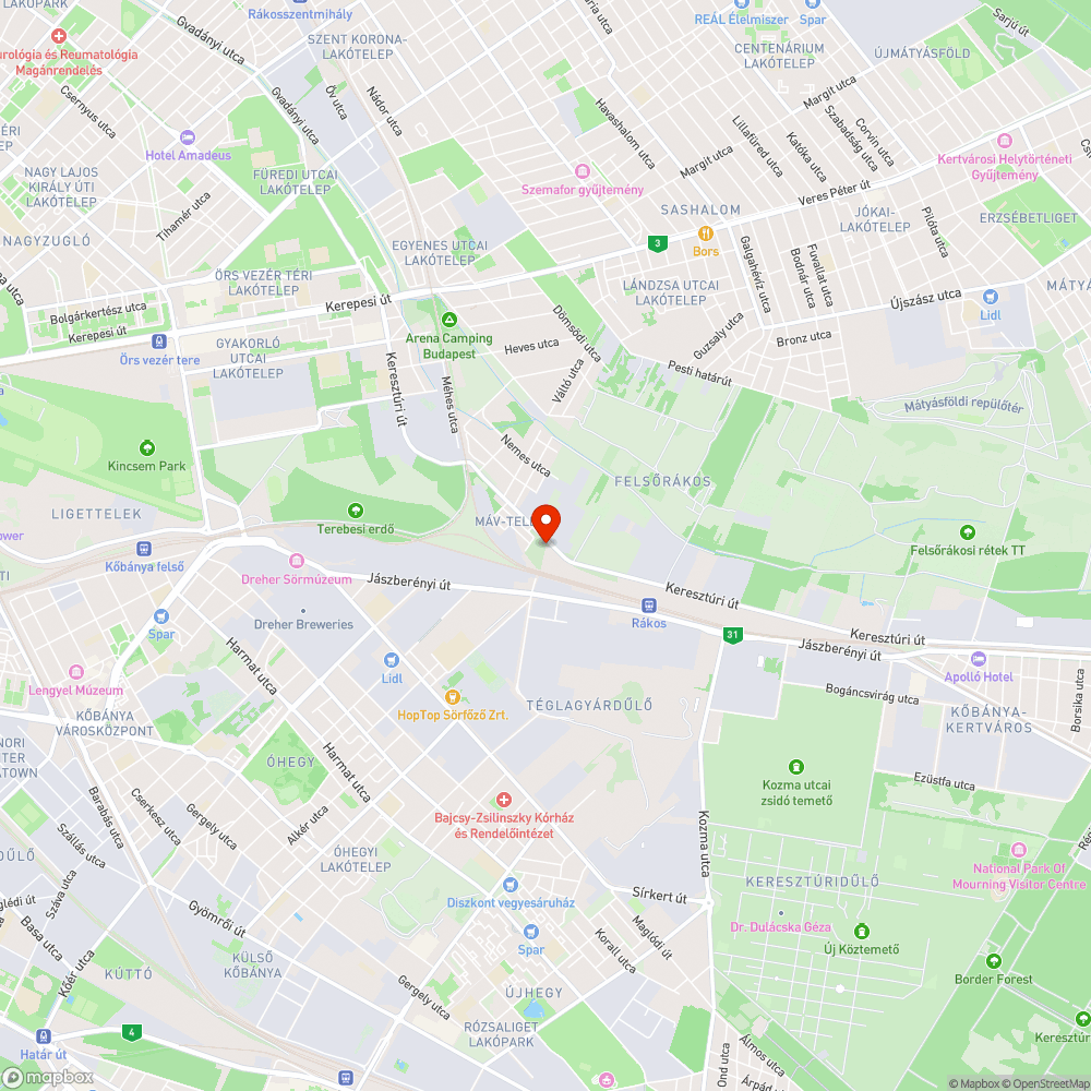 Rosszul megközelíthető felüljáró bejelentés helye