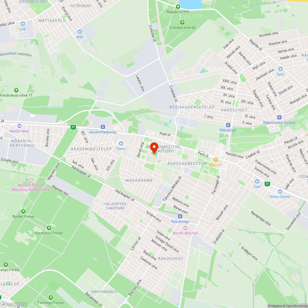 Pisi-kaki-játszótér és kultúra bejelentés helye