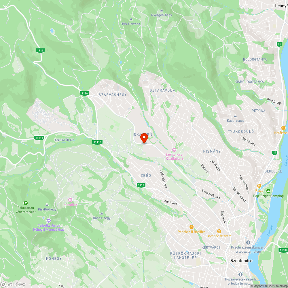 Vadlerakó a skanzeni buszmegállóban bejelentés helye