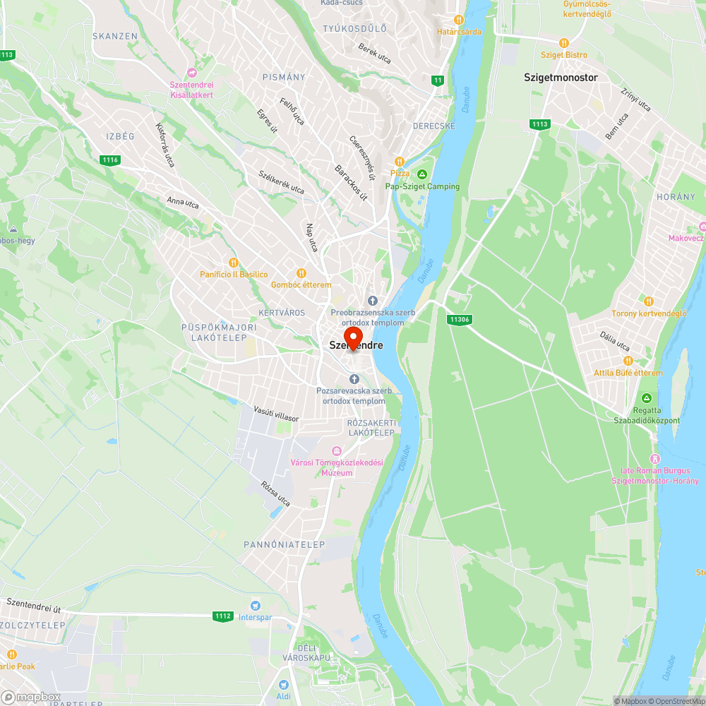 Péter Pál utca lezárva bejelentés helye