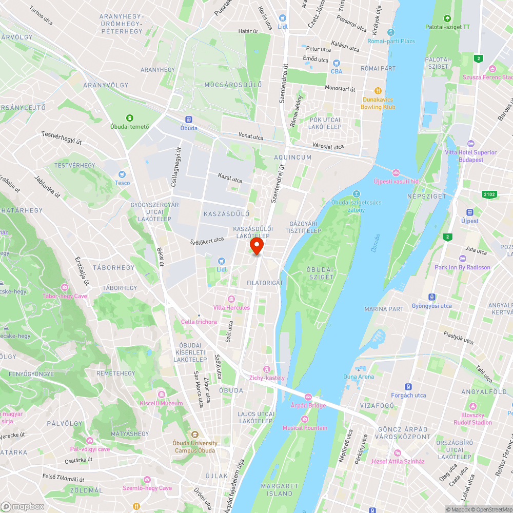 Búza utca - Zab utca kereszteződés bejelentés helye