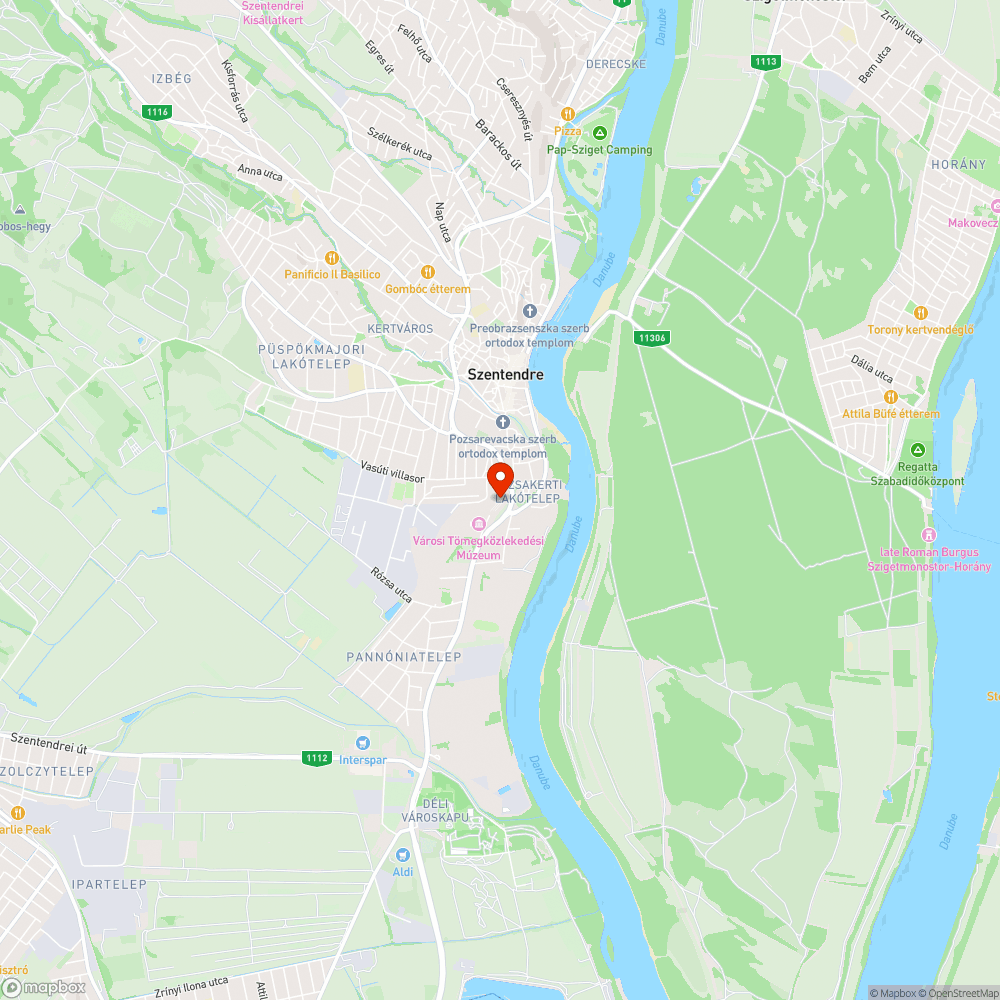 Közvilágítási hiba a szentendrei autóbusz állomáson bejelentés helye