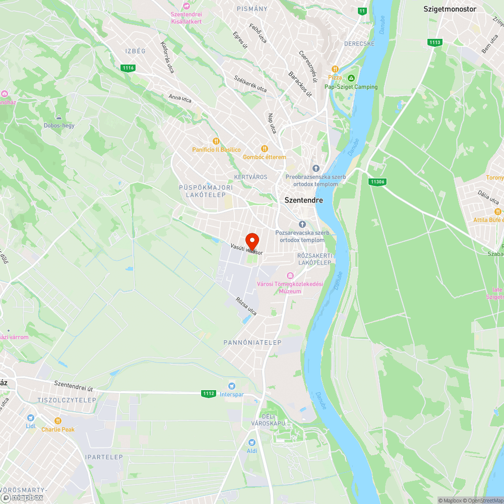 Nyárfasorból kidőlt fa a Vasúti villasoron bejelentés helye
