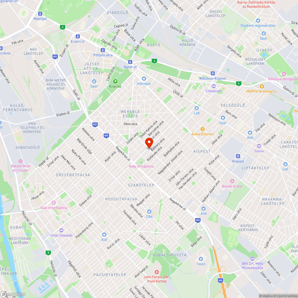 Nem világít a lámpa - Hunyadi tér bejelentés helye