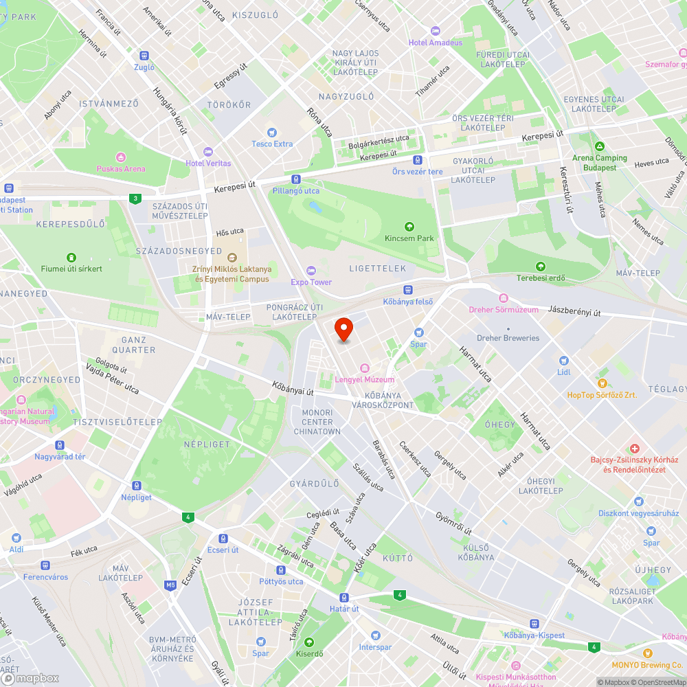 villogó lámpa bejelentés helye