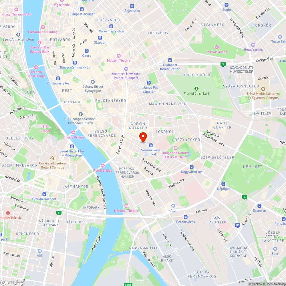 Rosszul lerakott víznyelőrács bejelentés helye