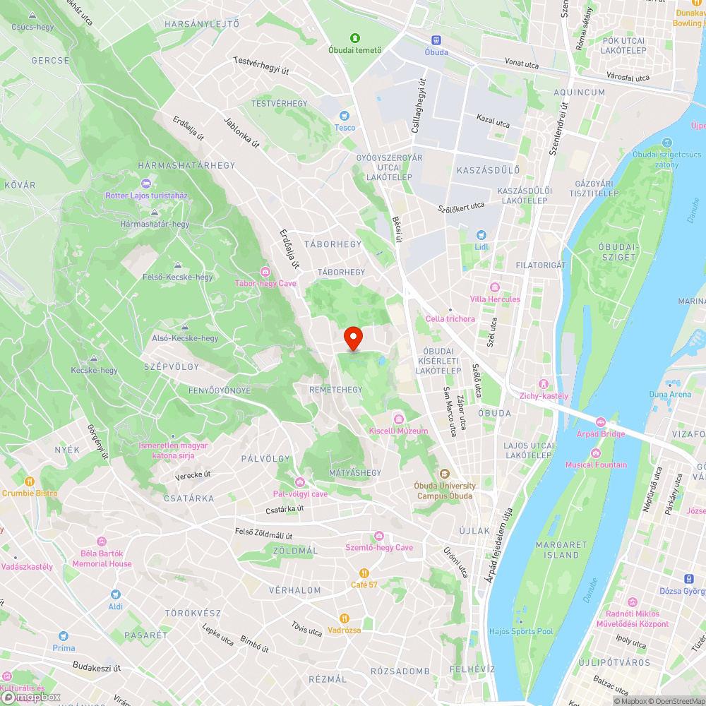 Véget érő járda (Perényi köz) bejelentés helye