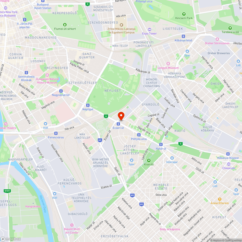 Lezárt parkoló bejelentés helye