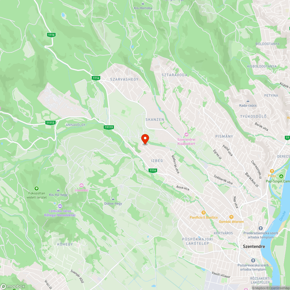 Kátyúsodott útszakasz a Pásztor utca végén bejelentés helye