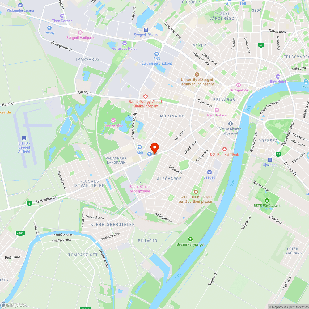 Törések és hullámok a kerékpárúton bejelentés helye