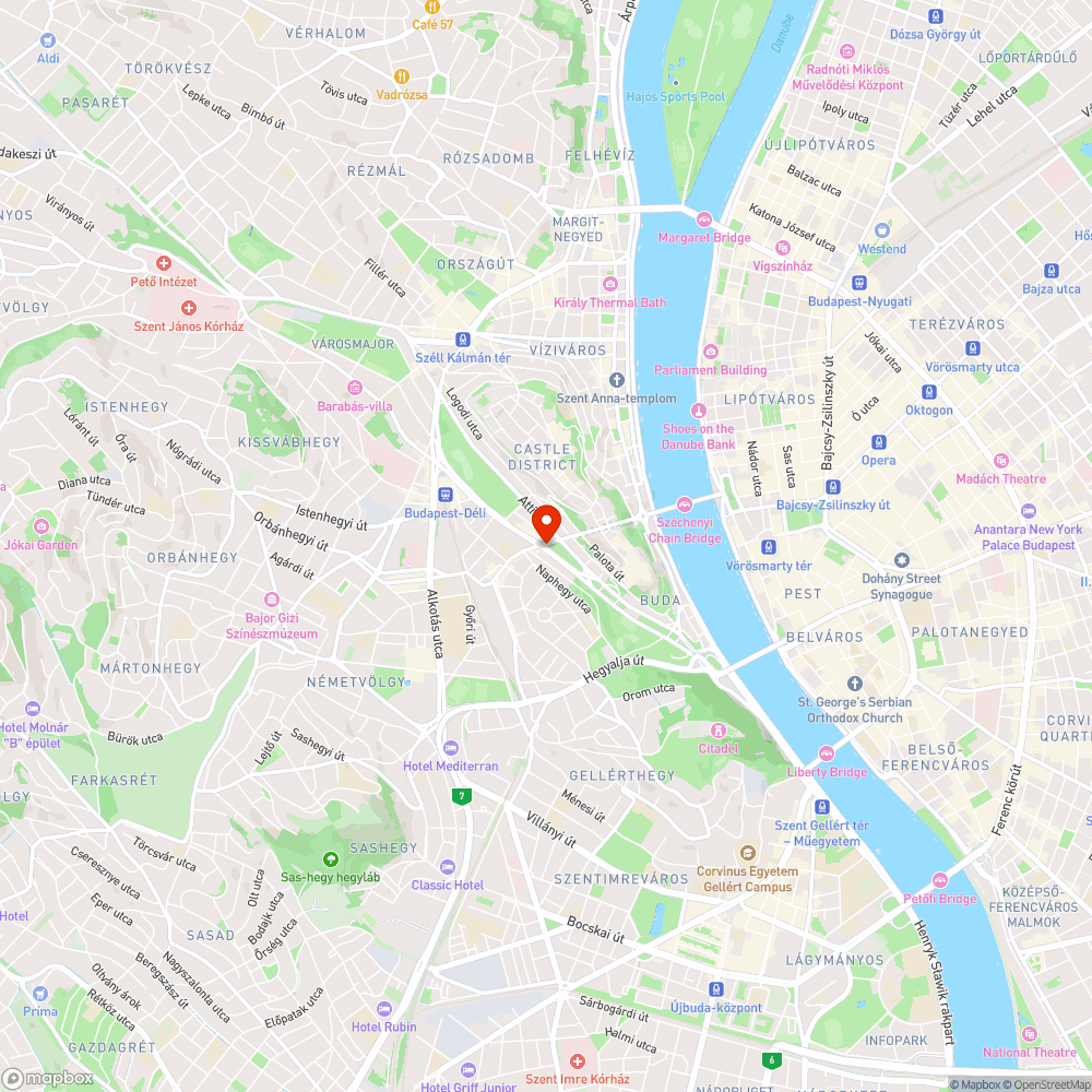 Krisztina tér, zöldfelület bejelentés helye
