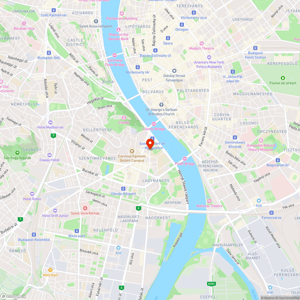 Zenta utca - Budafoki út beláthatatlan kereszteződés bejelentés helye