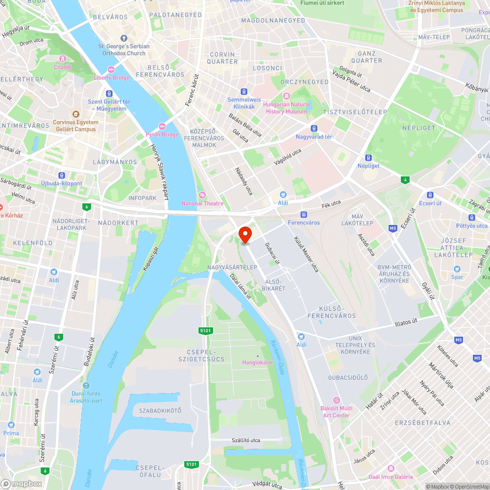 Szemétrakás Közvágóhídon bejelentés helye